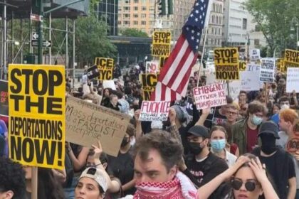 Love and Defiance: NYC Protesters Stand Strong for America’s Greatness