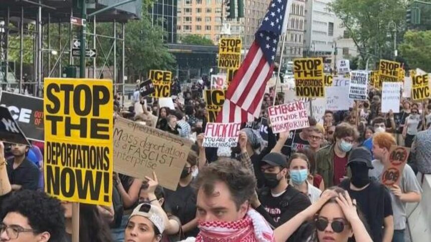 Love and Defiance: NYC Protesters Stand Strong for America’s Greatness
