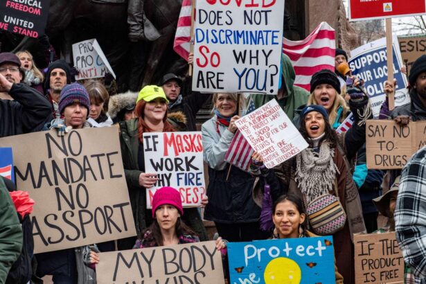 Anti-Vax Activists Hold Rally at Site of Recent Tragedy Involving Gunman and Officer
